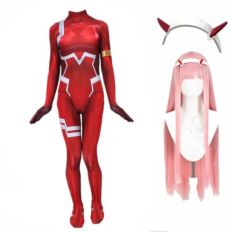 Anime Cosplay London - Women Sexy Zentai Suit Zero Two