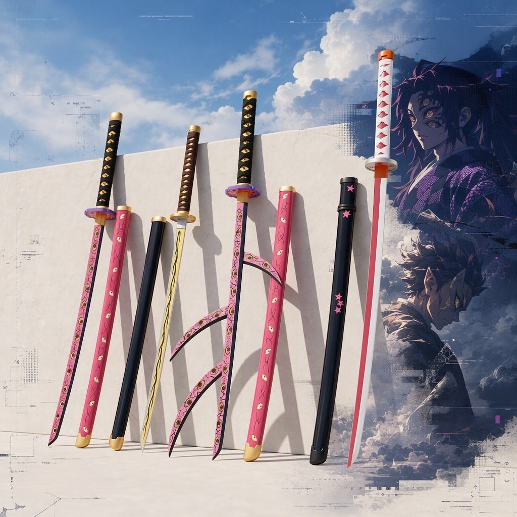 Anime Cosplay Katana - 40inch Demon Slayer Agatsuma Zenitsu Katana