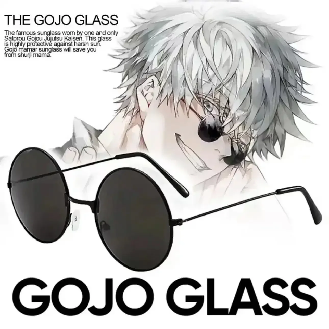 Quality Anime Cosplay - Gojo Satoru Glasses Anime Jujutsu Kaisen