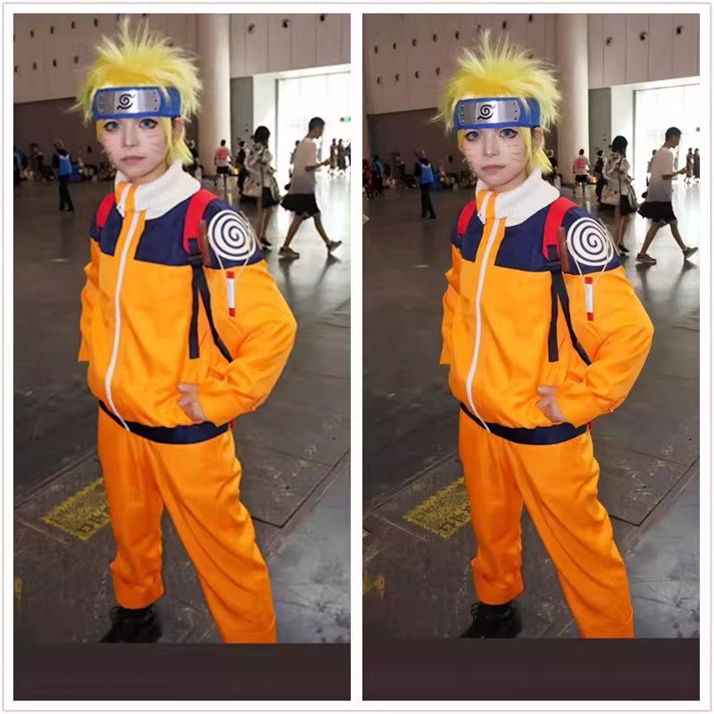 Uzumaki Cosplay Costume Orange - Anime Cosplay Ninja recension och pris