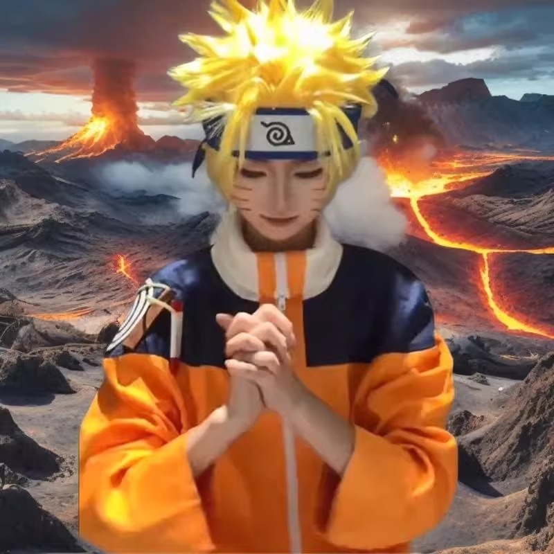 Uzumaki Cosplay Costume Orange - Anime Cosplay Ninja recension och pris
