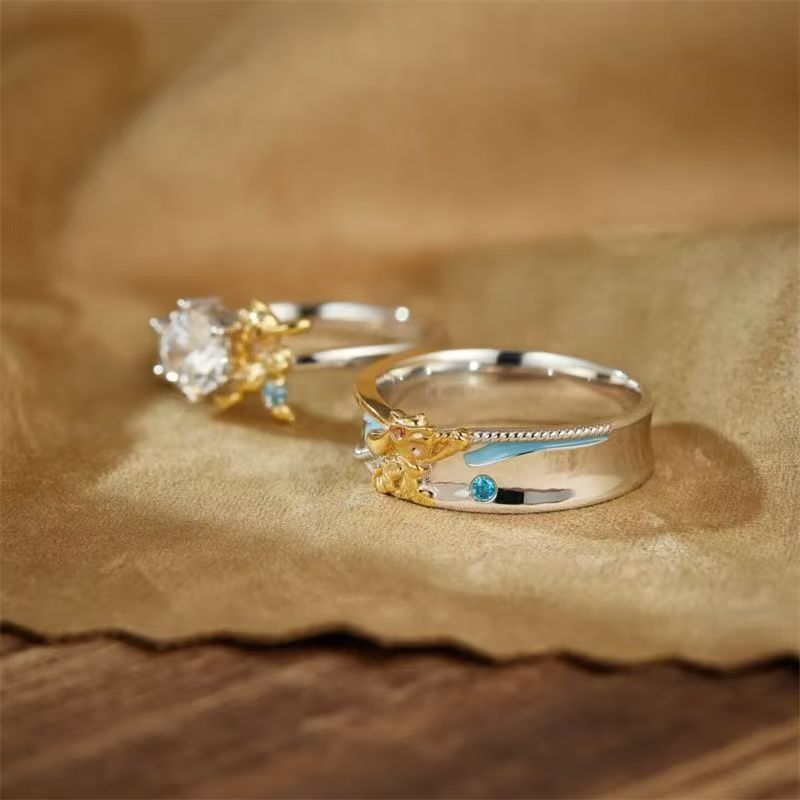 Pokémon Riolu Couple Rings - C - Anime Cosplay Couple recension och pris