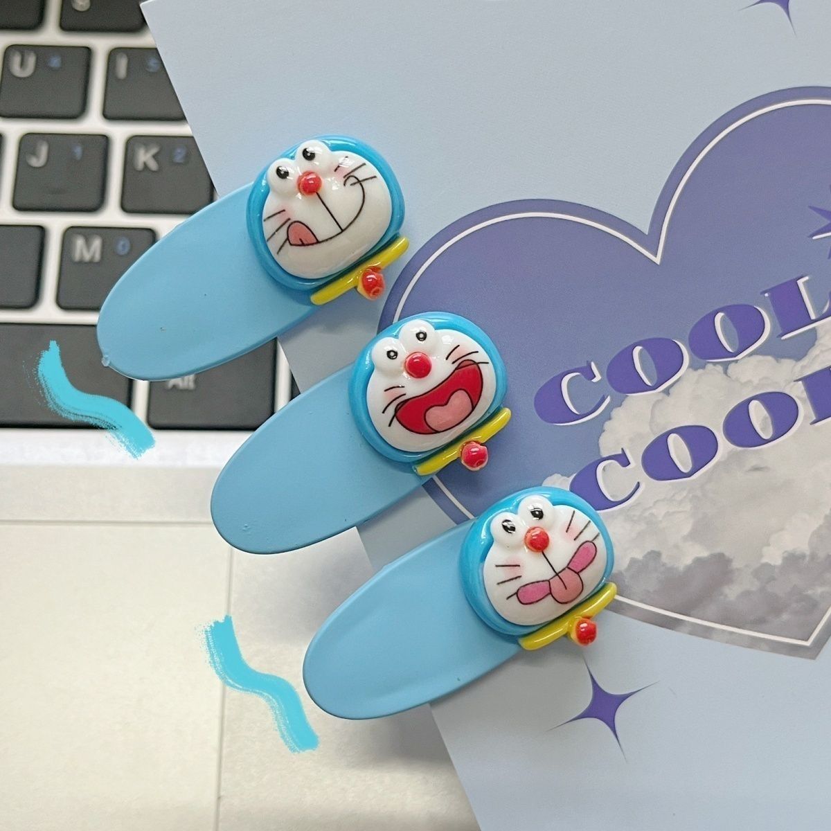 Cute Doraemon Expression Duckb - Anime Cosplay Couple recension och pris
