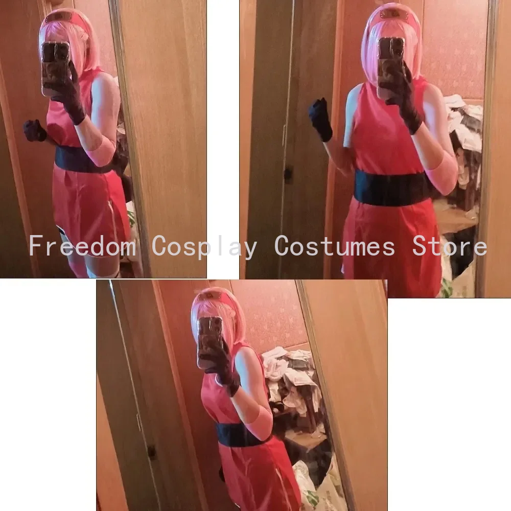 Anime Haruno Sakura Cosplay Sh - Anime Cosplay Ninja recension och pris
