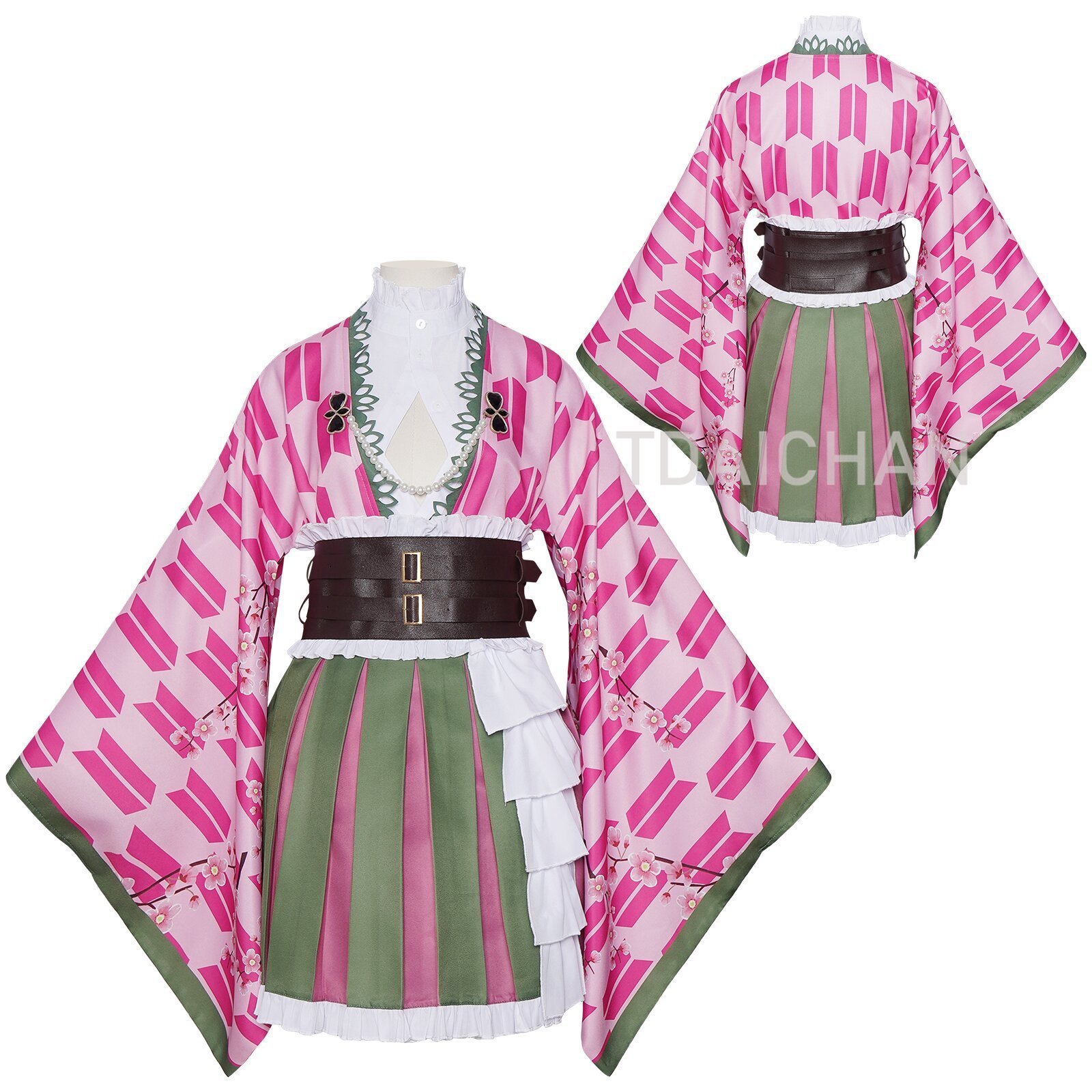 Anime Kanroji Mitsuri Cosplay  - Cosplay Anime Pink Hair recension och pris