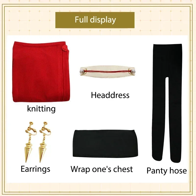 Yor Forger Cosplay Long Red Kn - Anime Cosplay Yor recension och pris