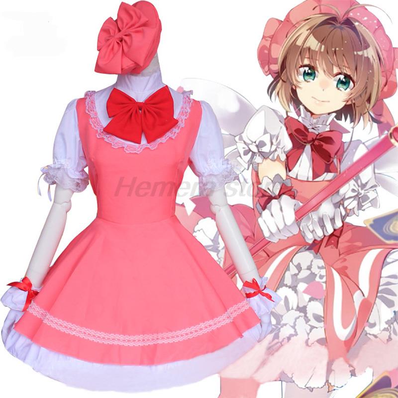 Anime Girls Pink Carcaptor Sak - Anime Cosplay Easy recension och pris