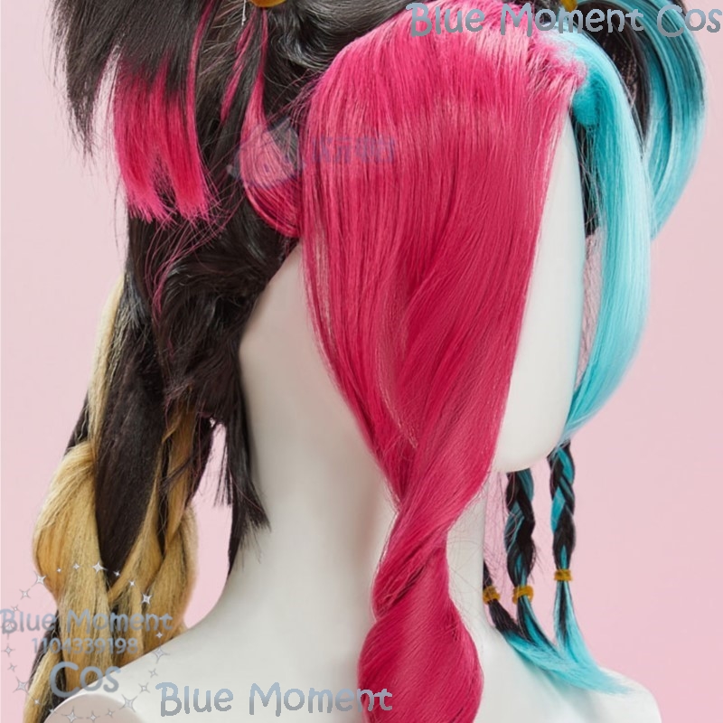 Jinx Valentine Cosplay Wig Pin - Cosplay Anime Pink Hair recension och pris